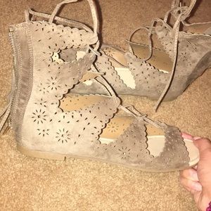 Beige Gladiators JUST FAB